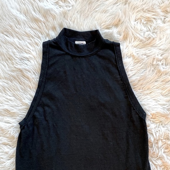 Free People We The Free Brisbane Knit Racerback Tank Black - Picture 8 of 11